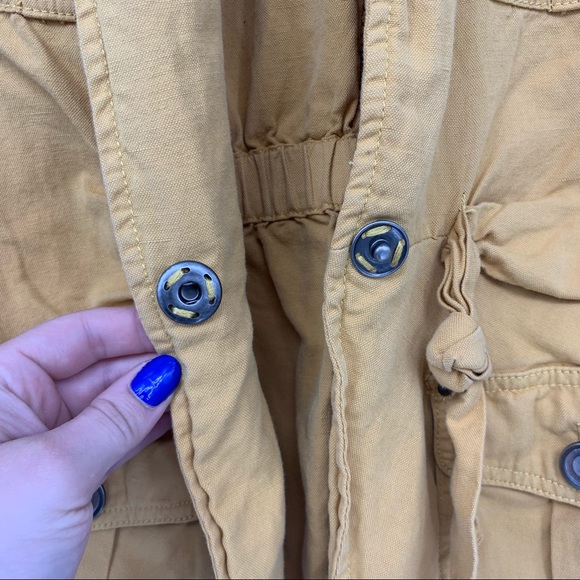 Cartonnier Yellow Nepal Safari Utility Jacket SZ 4 - Picture 8 of 14